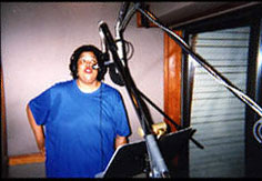 Jane L. Powell recording song track for The Bachelor